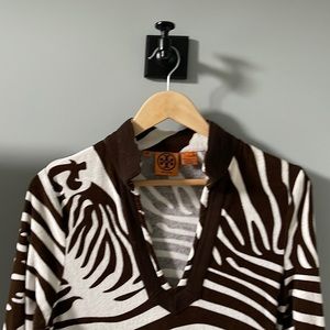 Tory Burch Animal print Terry Cloth Tunic! Adorable